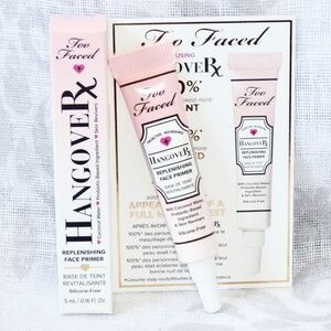 🎀 5/$25 - Too Faced HangoveRx Hangover RX Replenishing Face Primer Travel Sz .16
